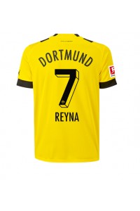 Fotbalové Dres Borussia Dortmund Giovanni Reyna #7 Domácí Oblečení 2022-23 Krátký Rukáv